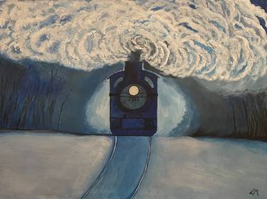 Print of Realism Train Paintings by Lise Marie Harvey