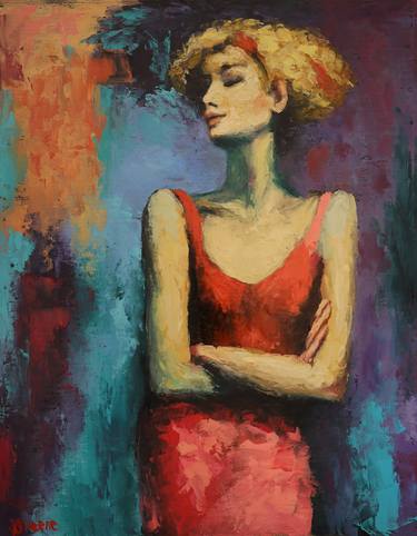 Original Abstract Expressionism Women Paintings by James Greene