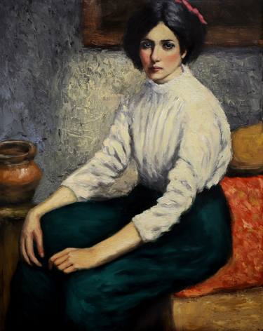 Original Classicism Women Painting by James Greene