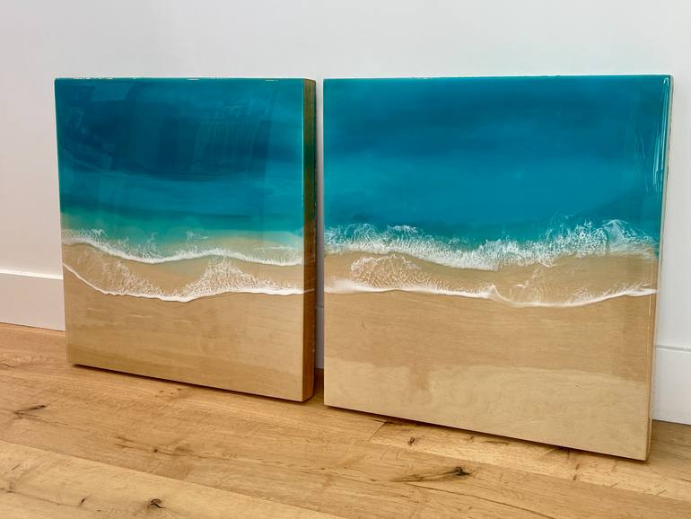 Original Contemporary Beach Painting by Lizzy Porter