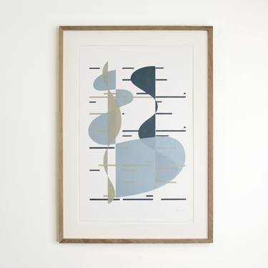 Original Abstract Music Printmaking by Arisa Hsiao