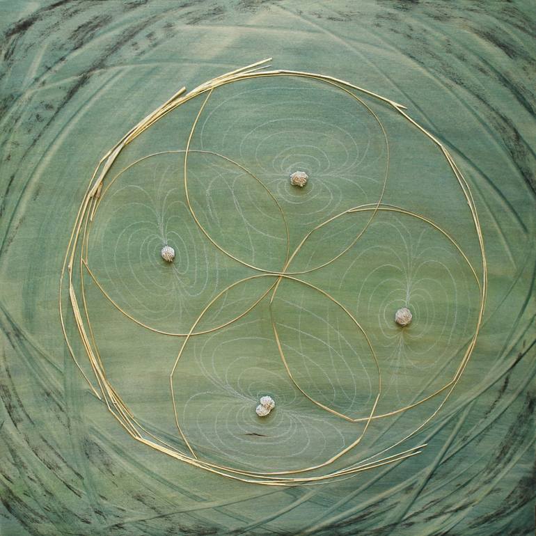 Original Abstract Body Mixed Media by Sarah Pigion