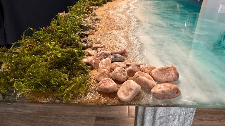 Original Realism Beach Installation by Azita Ravan