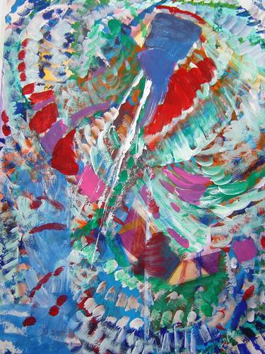 Original Abstract Painting by Josefina Aguirre Liao