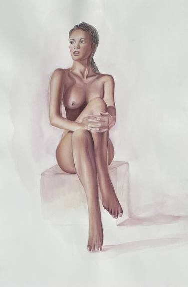 Original Illustration Nude Paintings by Anastasiia Pidvorotnia