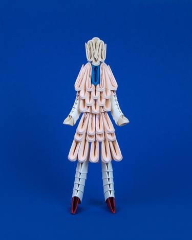 APRICOT DRESS  Paper Sculpture thumb