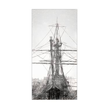 Print of Fine Art Sailboat Drawings by Simon Kidd