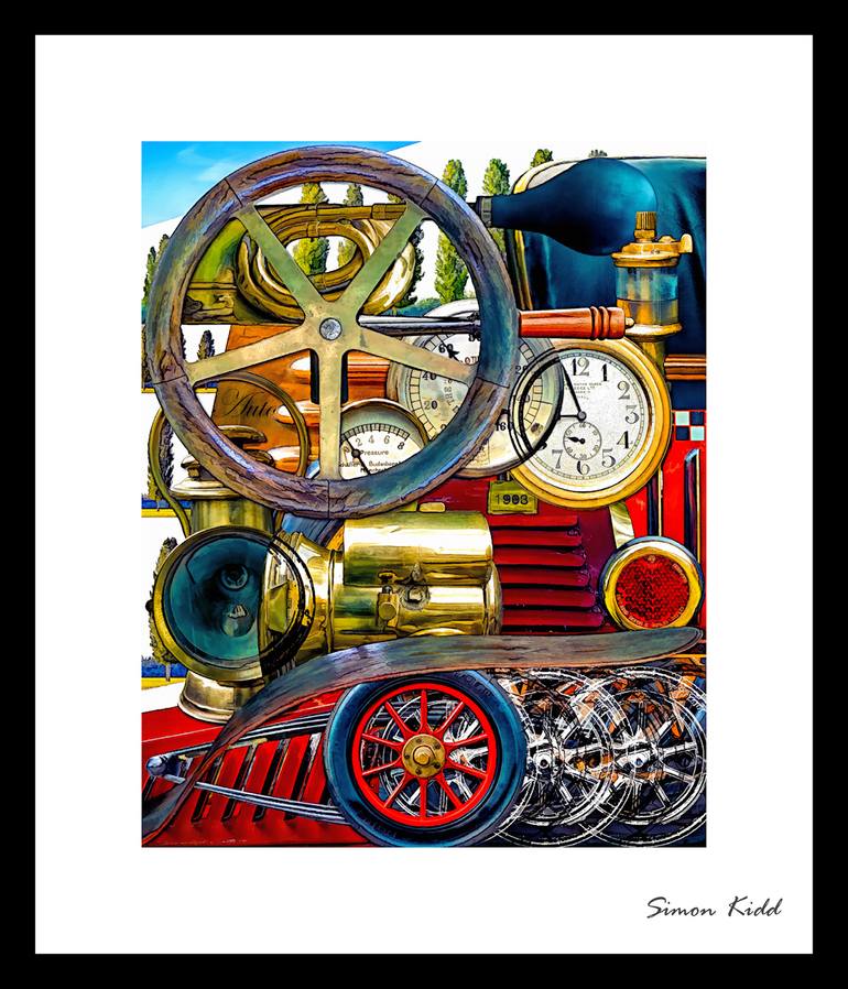 Original Abstract Expressionism Transportation Digital by Simon Kidd