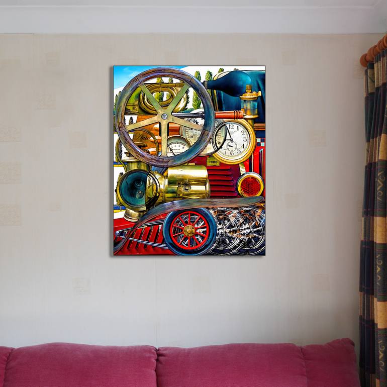 Original Abstract Expressionism Transportation Digital by Simon Kidd