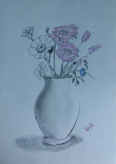 vase with many flowers thumb