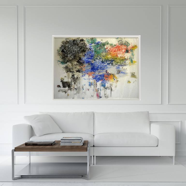Original Abstract Expressionism Abstract Painting by Silvia Hoffmann