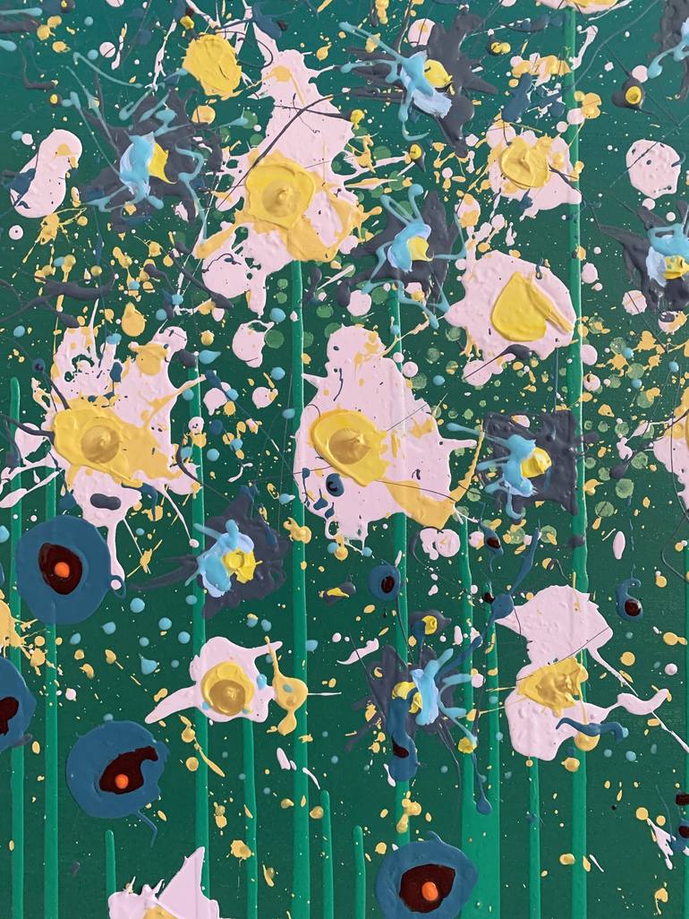 Original Abstract Expressionism Floral Painting by Annie Murphy