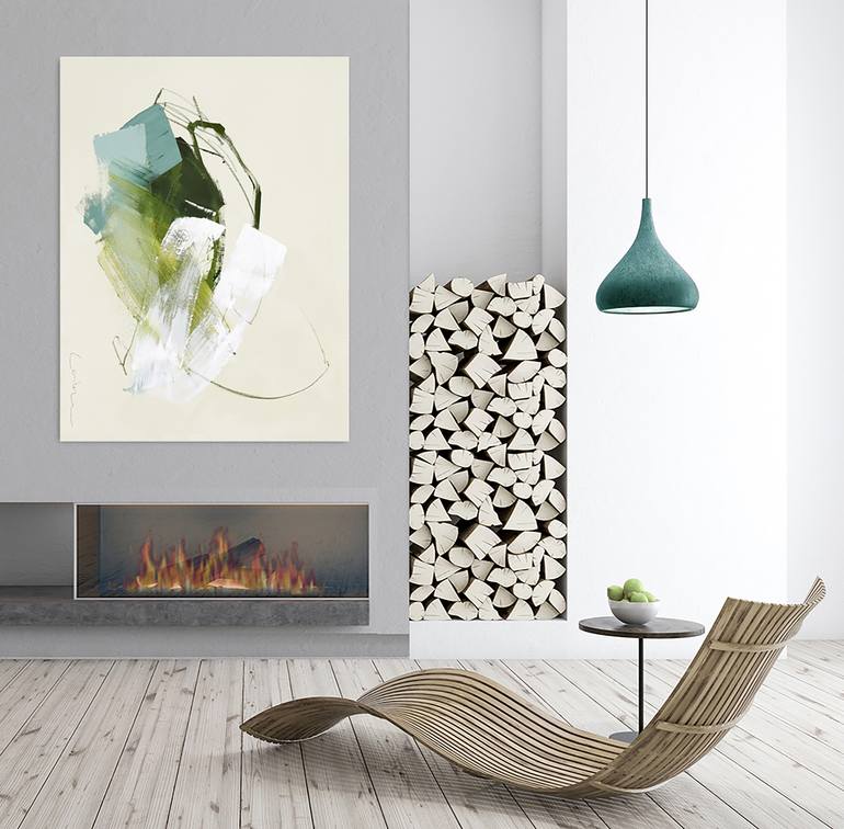 Original Abstract Expressionism Abstract Painting by Stephanie Laine