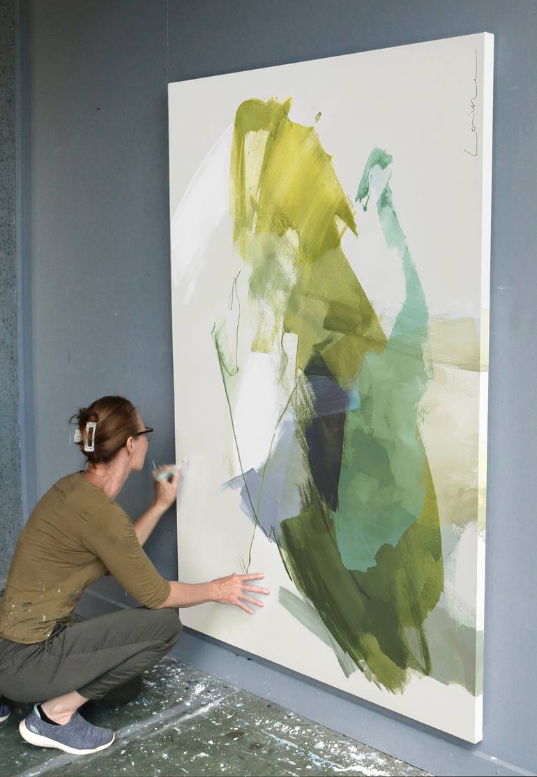 Original Abstract Expressionism Abstract Painting by Stephanie Laine