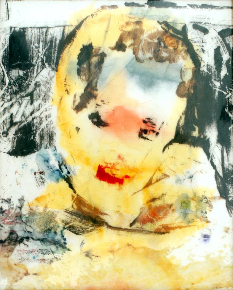 Original Abstract Expressionism Fantasy Collage by Marja Van Der Klaauw