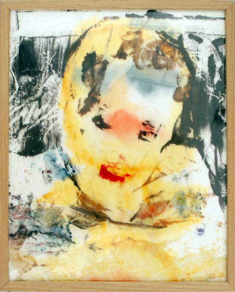 Original Abstract Expressionism Fantasy Collage by Marja Van Der Klaauw