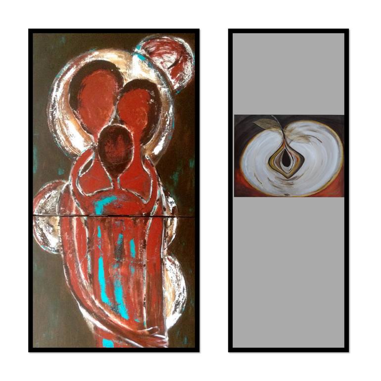 Original Abstract Expressionism Abstract Painting by Marleen Becks