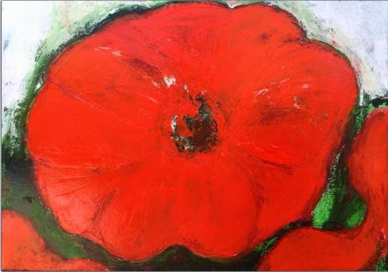 Original Abstract Expressionism Floral Paintings by Marleen Becks