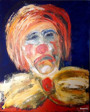 Original Abstract Expressionism Portrait Paintings by marleen becks