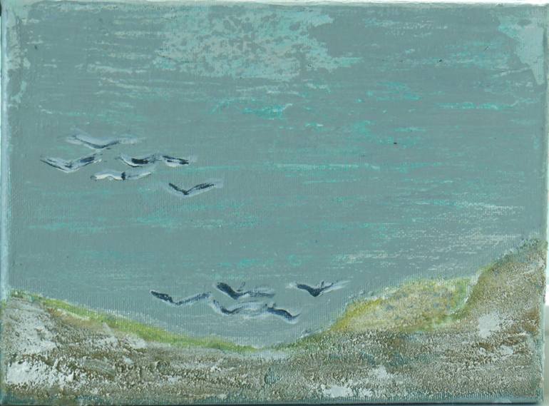 Original Abstract Expressionism Landscape Painting by Marleen Becks