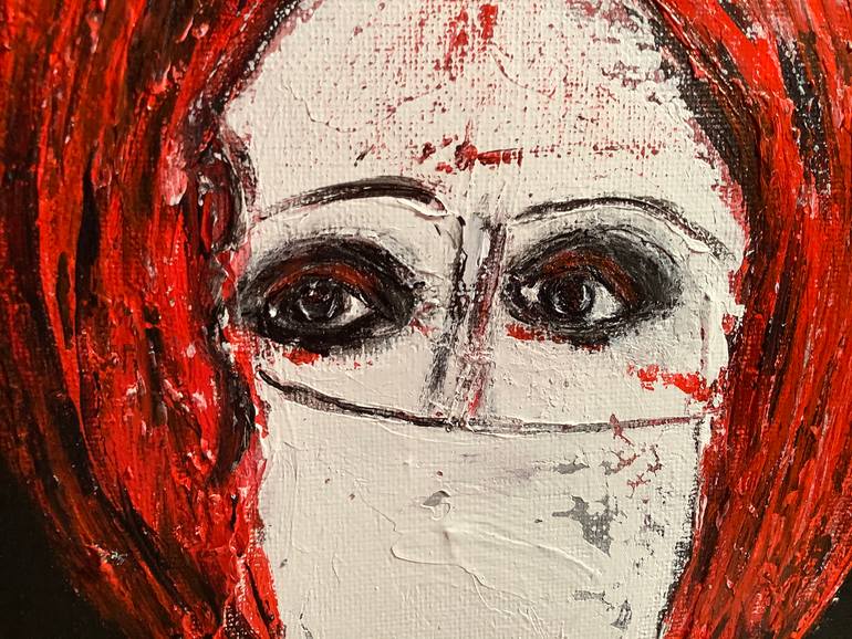 Original Art Deco People Painting by Marleen Becks