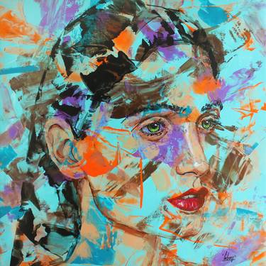 Original Expressionism Women Paintings by Nathalie Cubéro