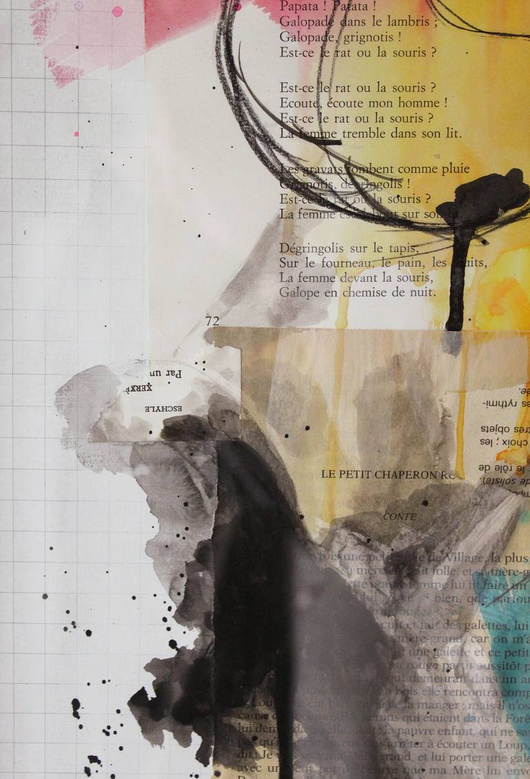 Original Figurative Women Mixed Media by Nathalie Cubéro