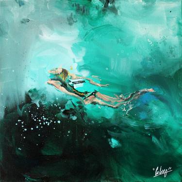 Original Expressionism Water Paintings by Nathalie Cubéro