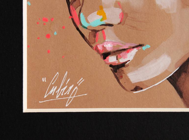 Original Contemporary People Painting by Nathalie Cubéro