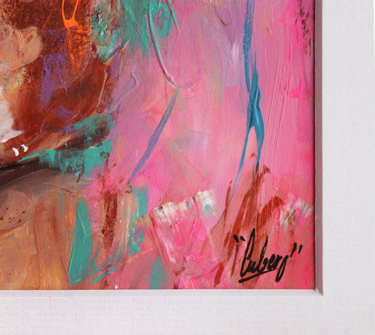 Original Abstract Expressionism Women Painting by Nathalie Cubéro