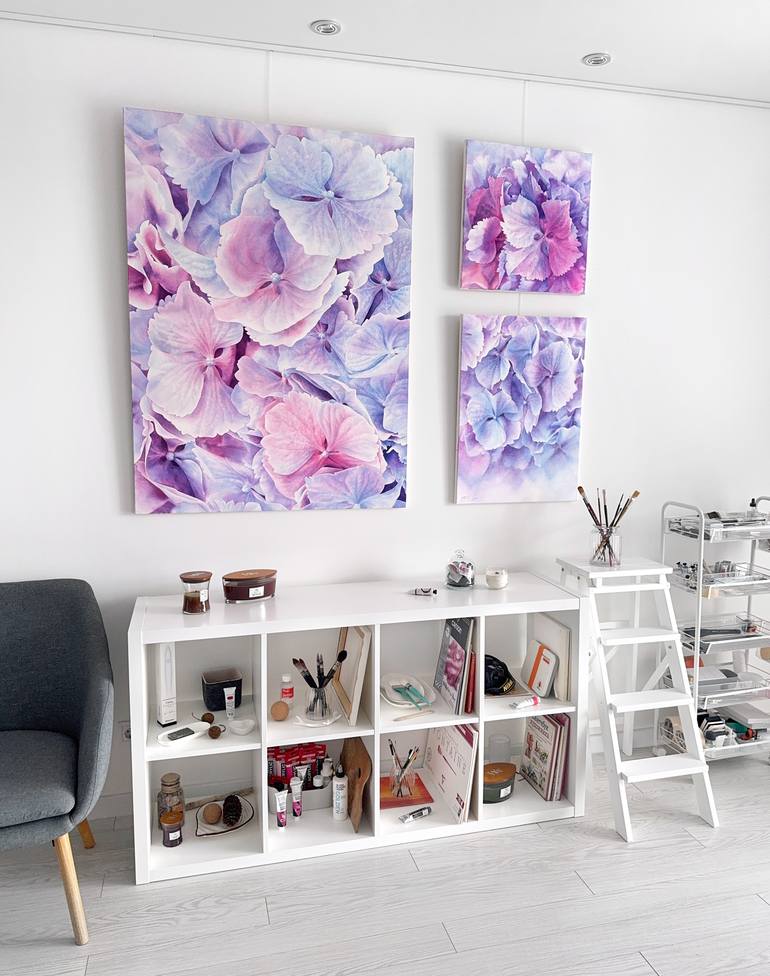 Original Realism Floral Painting by Natalie Gzoim