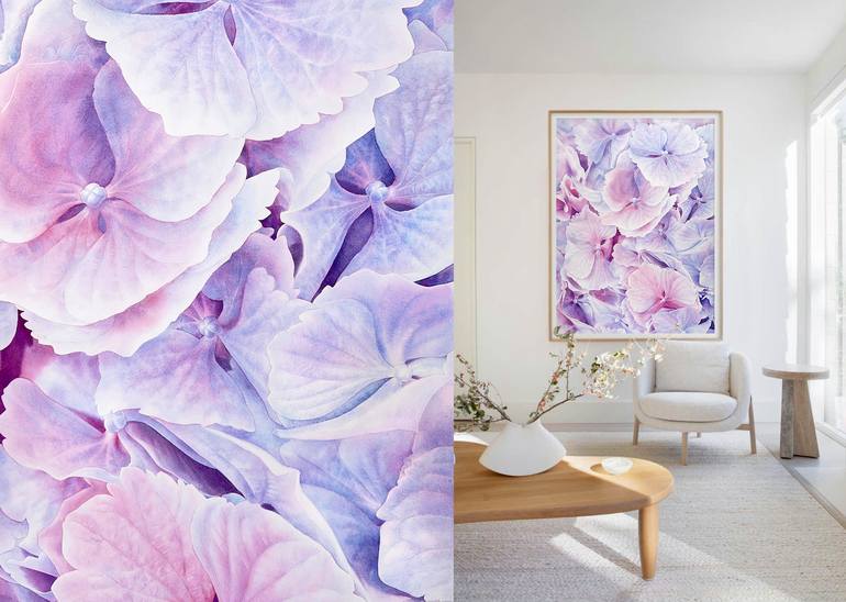 Original Realism Floral Painting by Natalie Gzoim