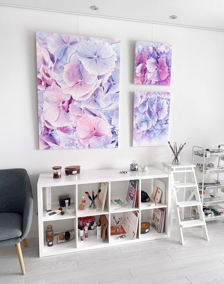 Original Realism Floral Painting by Natalie Gzoim