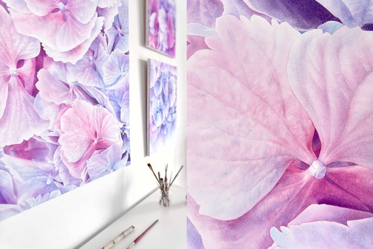 Original Realism Floral Painting by Natalie Gzoim