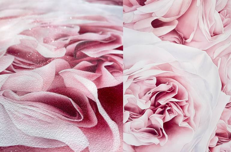 Original Realism Floral Painting by Natalie Gzoim