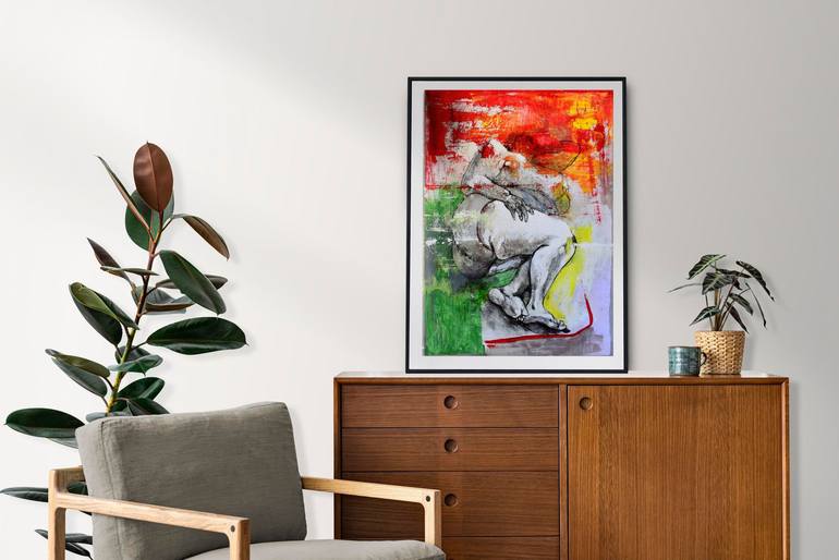 Original Contemporary Women Mixed Media by Tina Karakeshishyan