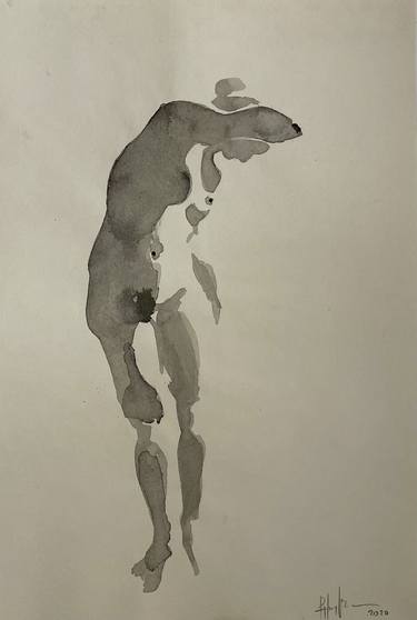 Naked Woman Nude watercolor thumb