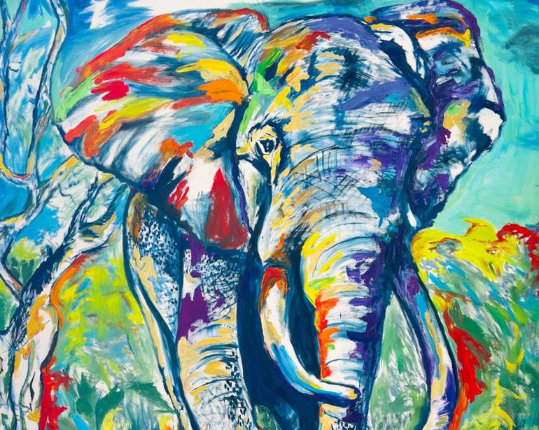 Original Contemporary Animal Paintings by Daswyf Contemporary Art