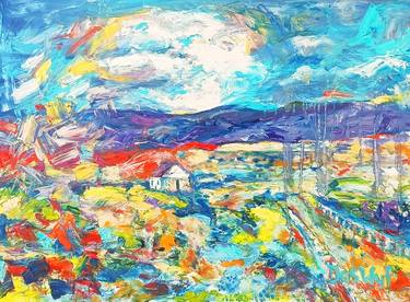Original Expressionism Landscape Painting by Daswyf Contemporary Art