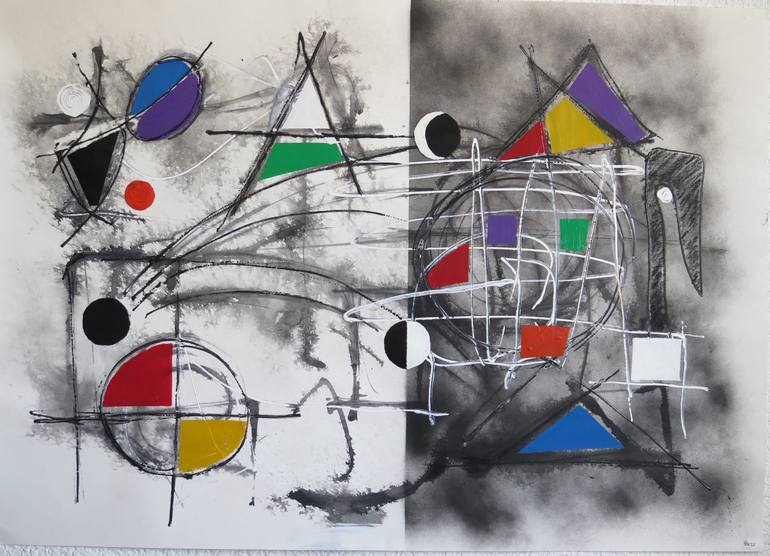 Print of Abstract Expressionism Abstract Paintings by Manuel Garriga