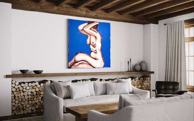 Original Contemporary Nude Painting by Matteo Fieno
