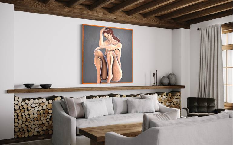 Original Contemporary Nude Painting by Matteo Fieno