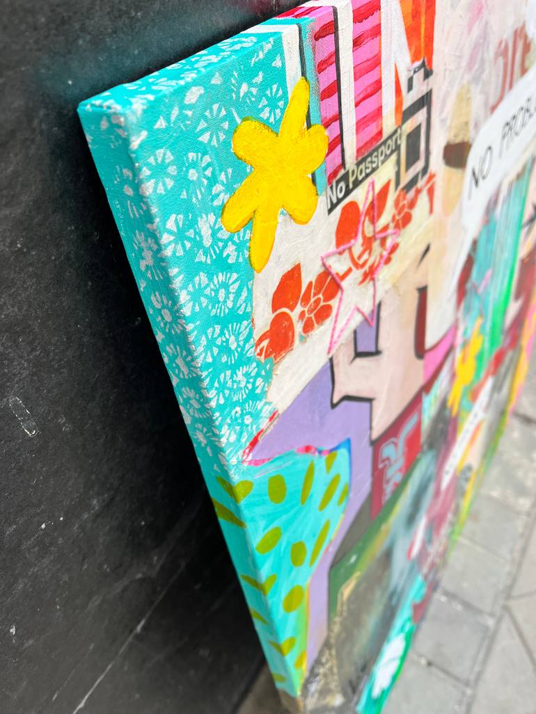 Original Conceptual Abstract Painting by Maria Burgaz