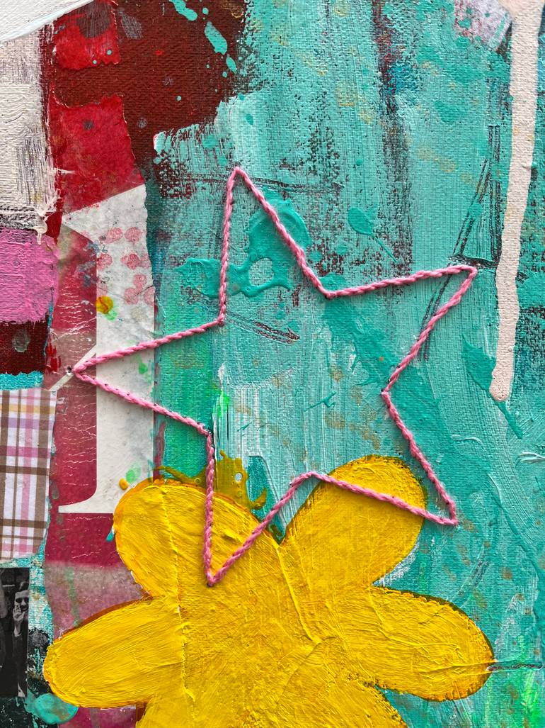 Original Conceptual Abstract Painting by Maria Burgaz