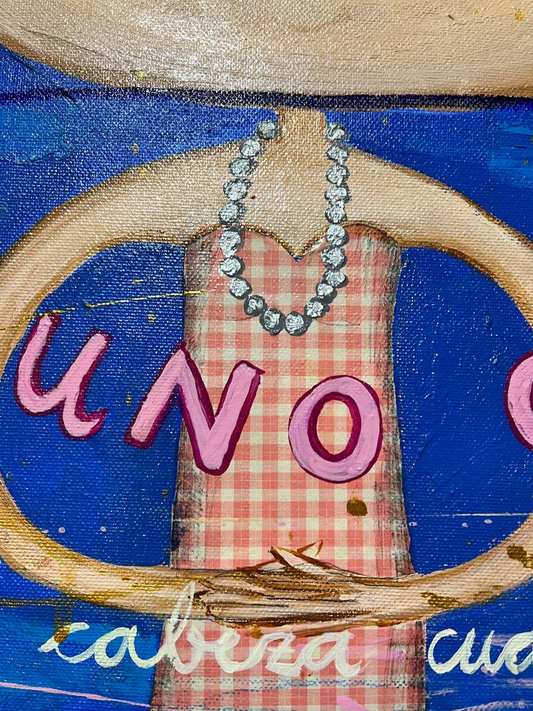 Original Conceptual People Painting by Maria Burgaz