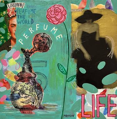 Original Pop Art Popular culture Collage by María Burgaz