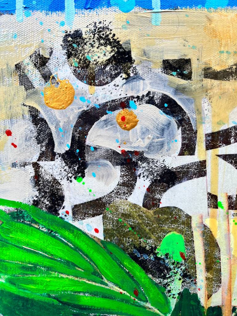 Original Figurative Abstract Collage by Maria Burgaz