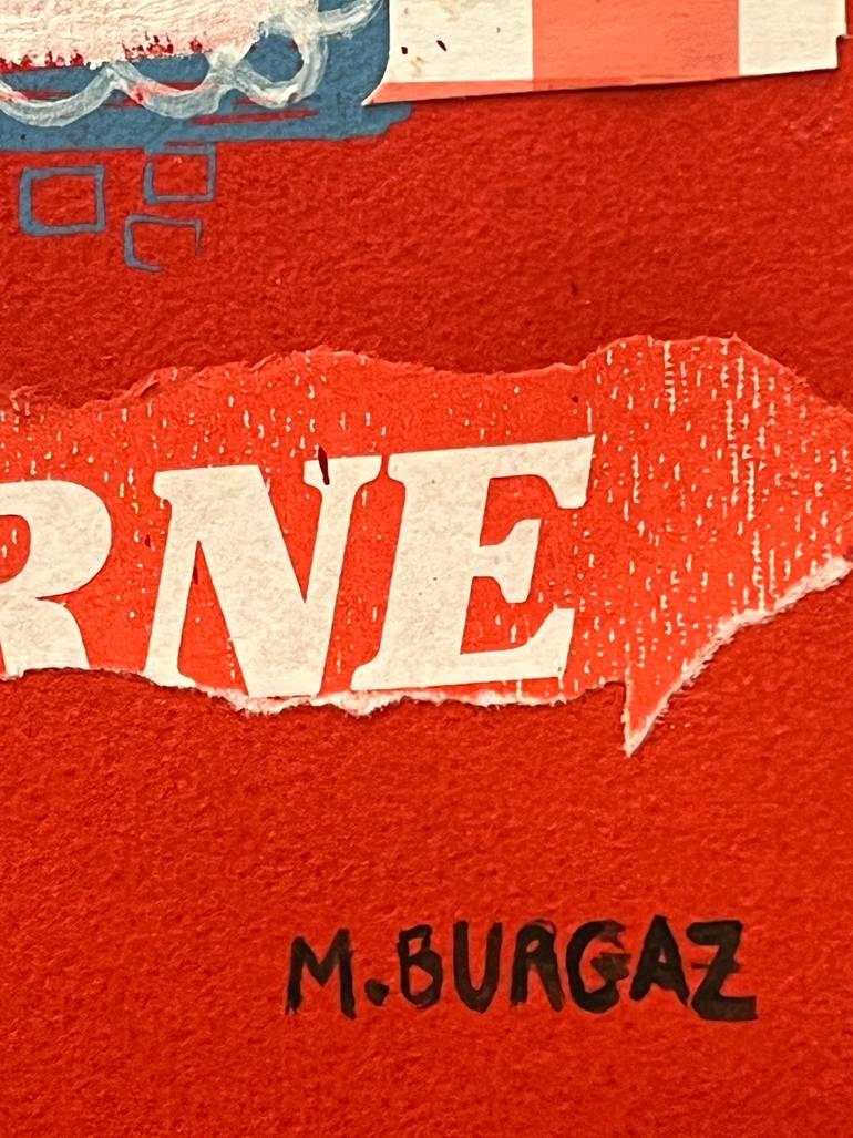 Original Pop Art Cartoon Painting by Maria Burgaz