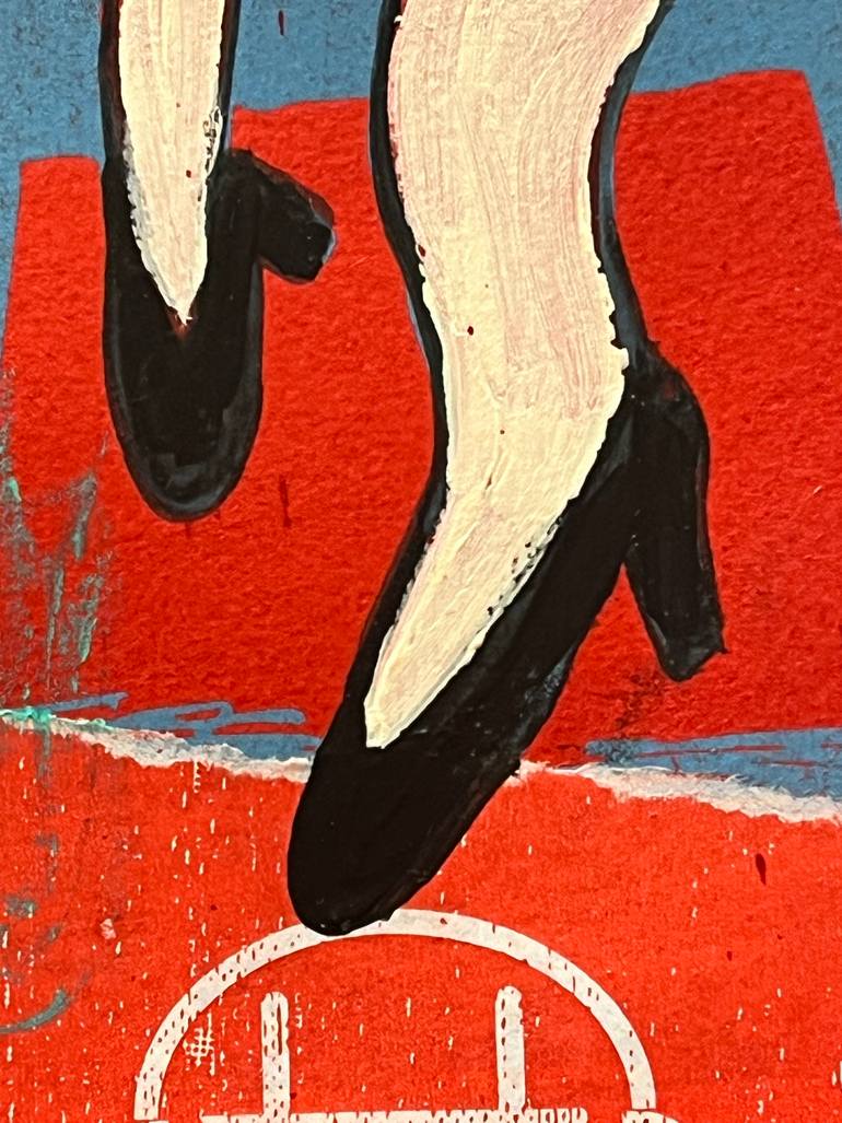 Original Pop Art Cartoon Painting by Maria Burgaz