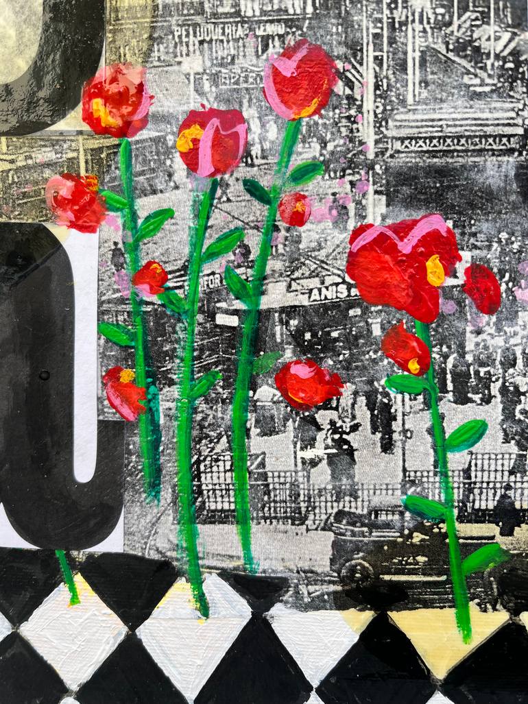 Original Conceptual Abstract Painting by Maria Burgaz